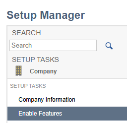 Enable Features